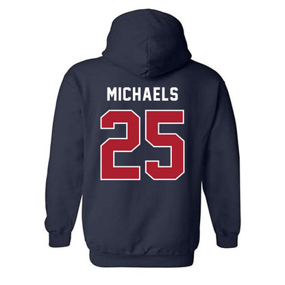 American - NCAA Men's Basketball : Eric Michaels - Hooded Sweatshirt-1