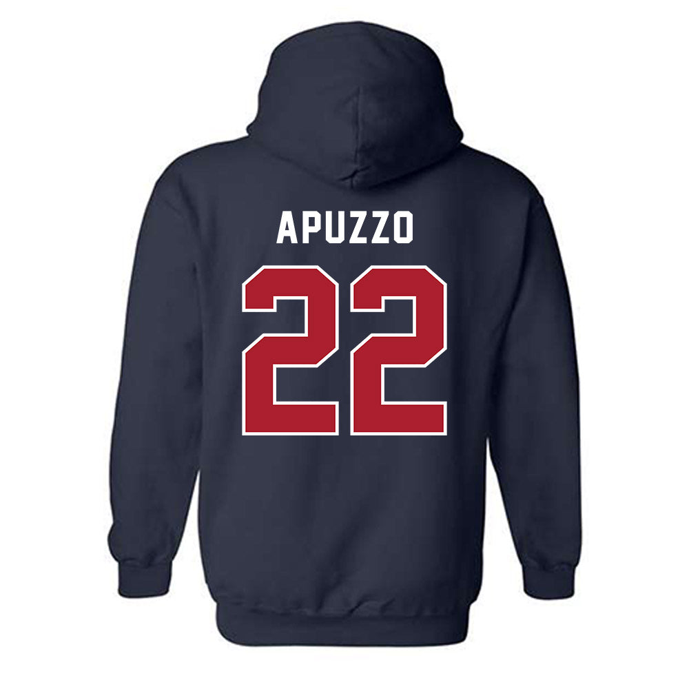 American - NCAA Women's Lacrosse : Alyssa Apuzzo - Hooded Sweatshirt-1