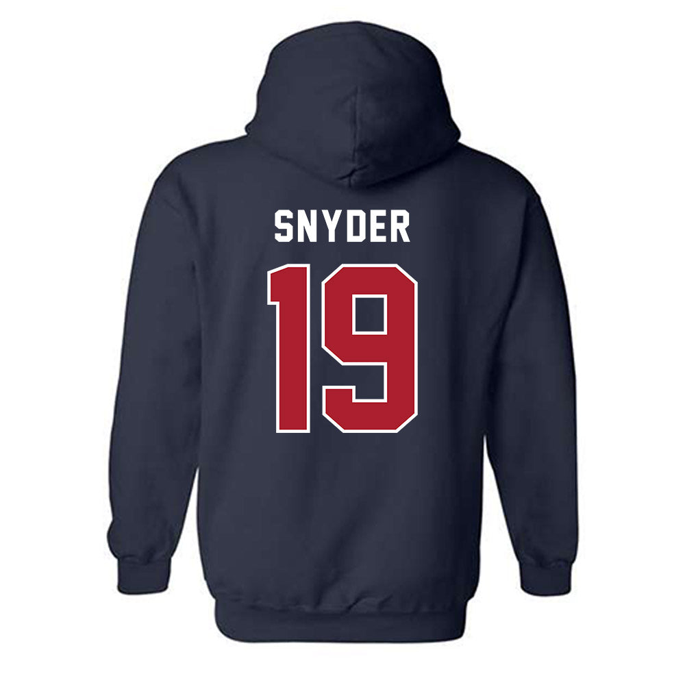 American - NCAA Women's Field Hockey : Maddy Snyder - Hooded Sweatshirt-1