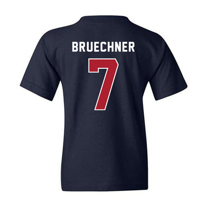 American - NCAA Women's Lacrosse : Kate Bruechner - Youth T-Shirt-1
