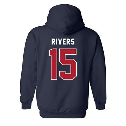 American - NCAA Women's Soccer : Logan Rivers - Hooded Sweatshirt-1