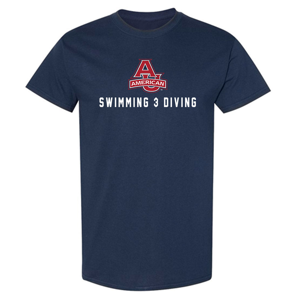 American - NCAA Men's Swimming & Diving : Ryan Sommerstad - T-Shirt-0