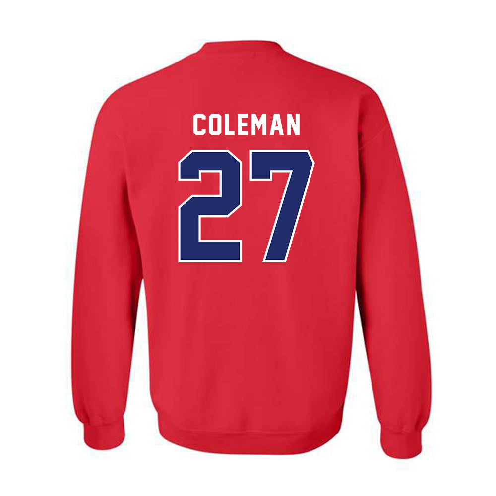 American - NCAA Women's Lacrosse : Peyton Coleman - Classic Shersey Crewneck Sweatshirt-1