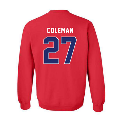 American - NCAA Women's Lacrosse : Peyton Coleman - Classic Shersey Crewneck Sweatshirt-1
