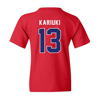 American - NCAA Women's Soccer : Vicky Kariuki - Classic Shersey Youth T-Shirt-1