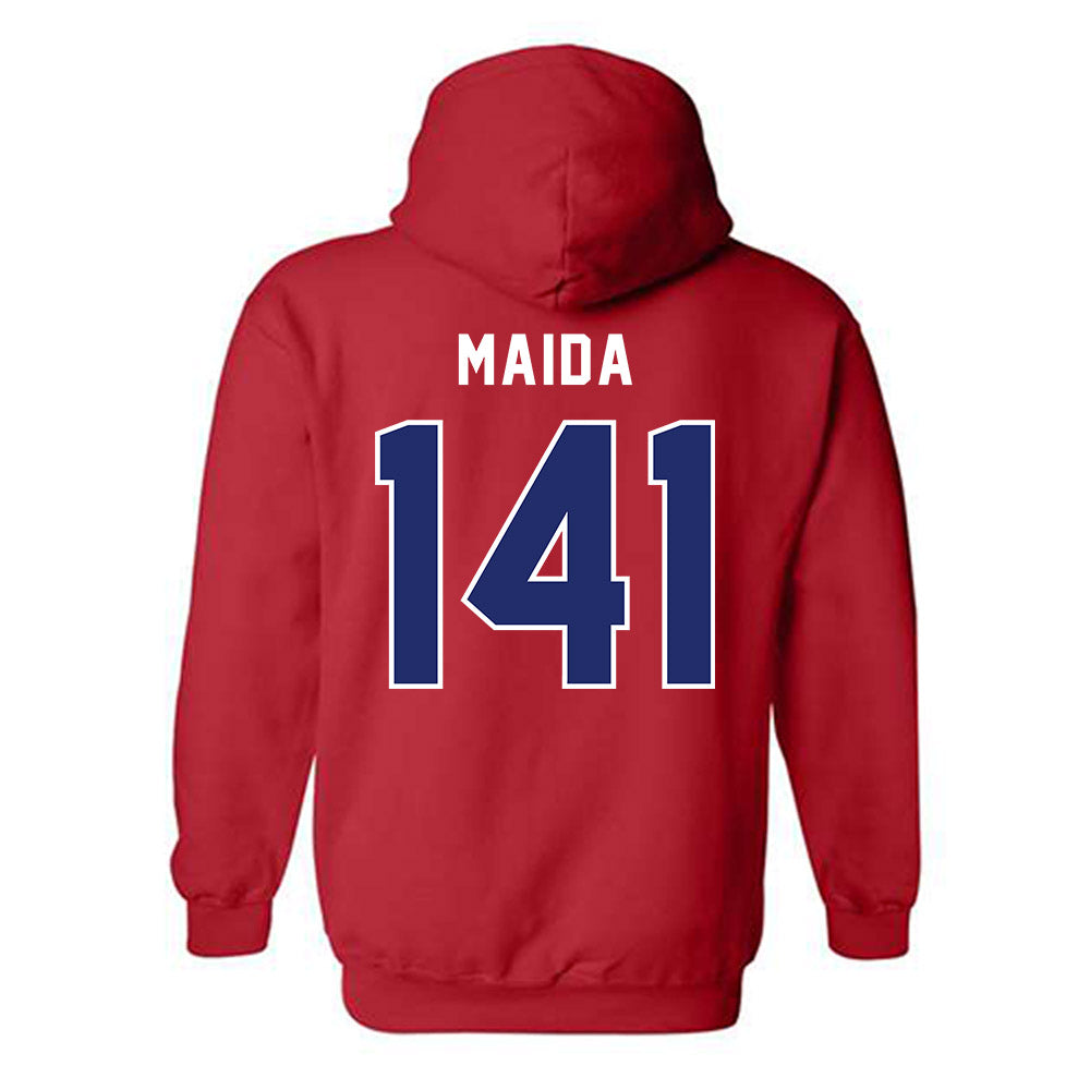 American - NCAA Wrestling : Jack Maida - Classic Shersey Hooded Sweatshirt-1