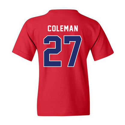 American - NCAA Women's Lacrosse : Peyton Coleman - Classic Shersey Youth T-Shirt-1