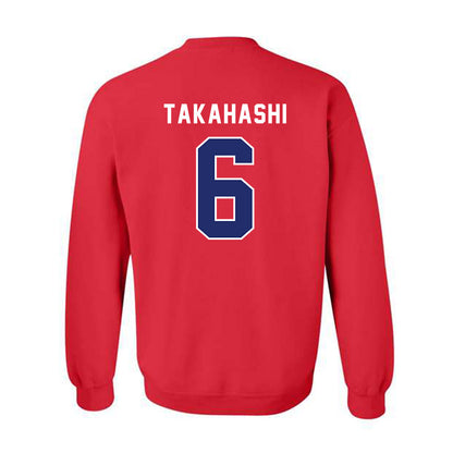 American - NCAA Men's Soccer : Taku Takahashi - Classic Shersey Crewneck Sweatshirt-1