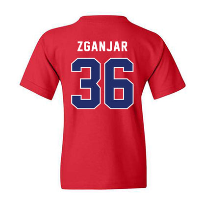 American - NCAA Women's Lacrosse : Mia Zganjar - Classic Shersey Youth T-Shirt-1