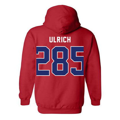 American - NCAA Wrestling : Emmanuel Ulrich - Classic Shersey Hooded Sweatshirt-1