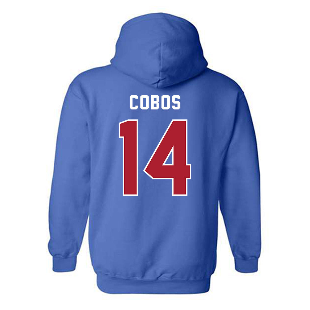 American - NCAA Women's Soccer : Isabella Cobos - Hooded Sweatshirt-1