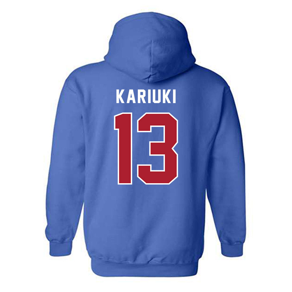 American - NCAA Women's Soccer : Vicky Kariuki - Hooded Sweatshirt-1