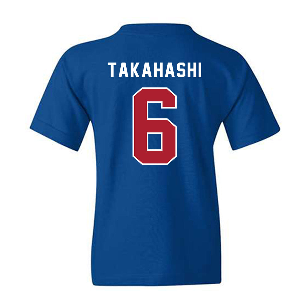 American - NCAA Men's Soccer : Taku Takahashi - Youth T-Shirt-1