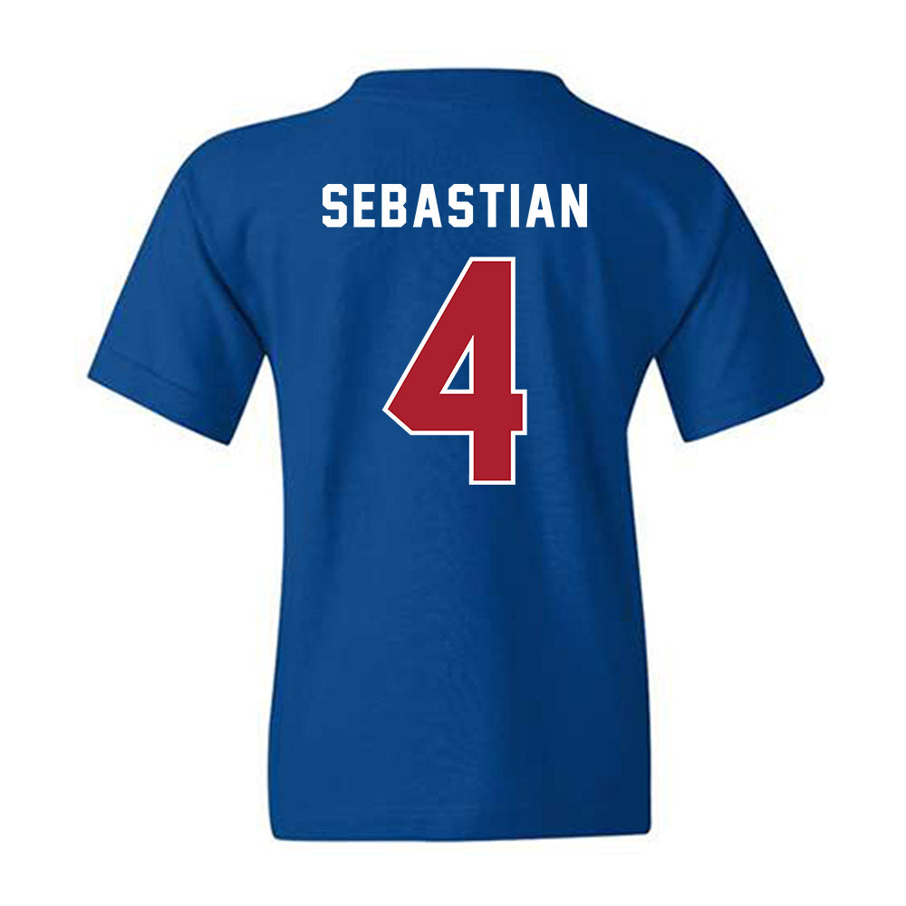 American - NCAA Men's Basketball : Kade Sebastian - Youth T-Shirt-1
