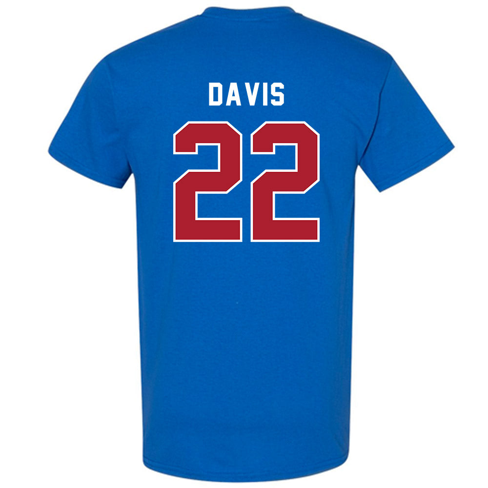 American - NCAA Men's Soccer : Toshi Davis - T-Shirt-1
