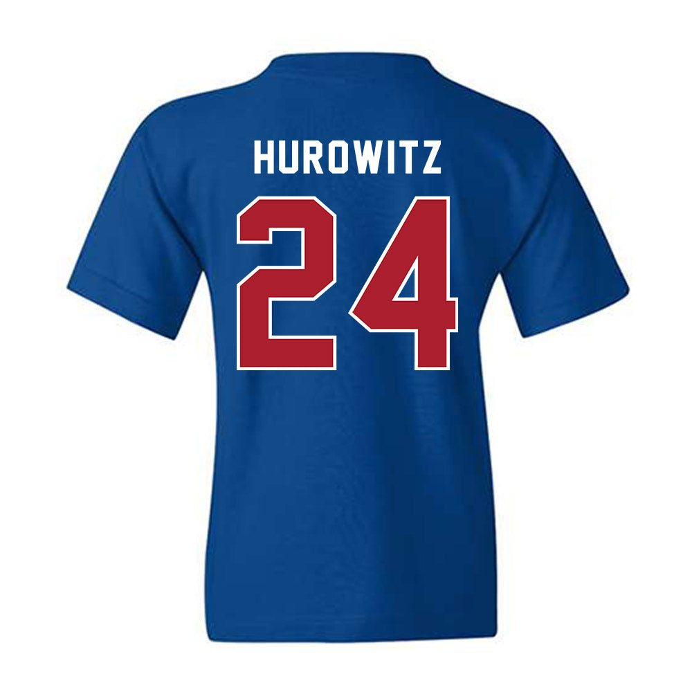 American - NCAA Women's Soccer : Maddie Hurowitz - Youth T-Shirt-1