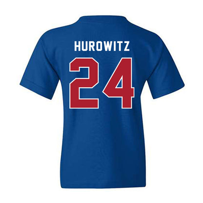 American - NCAA Women's Soccer : Maddie Hurowitz - Youth T-Shirt-1