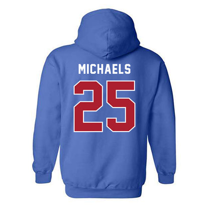 American - NCAA Men's Basketball : Eric Michaels - Hooded Sweatshirt-1