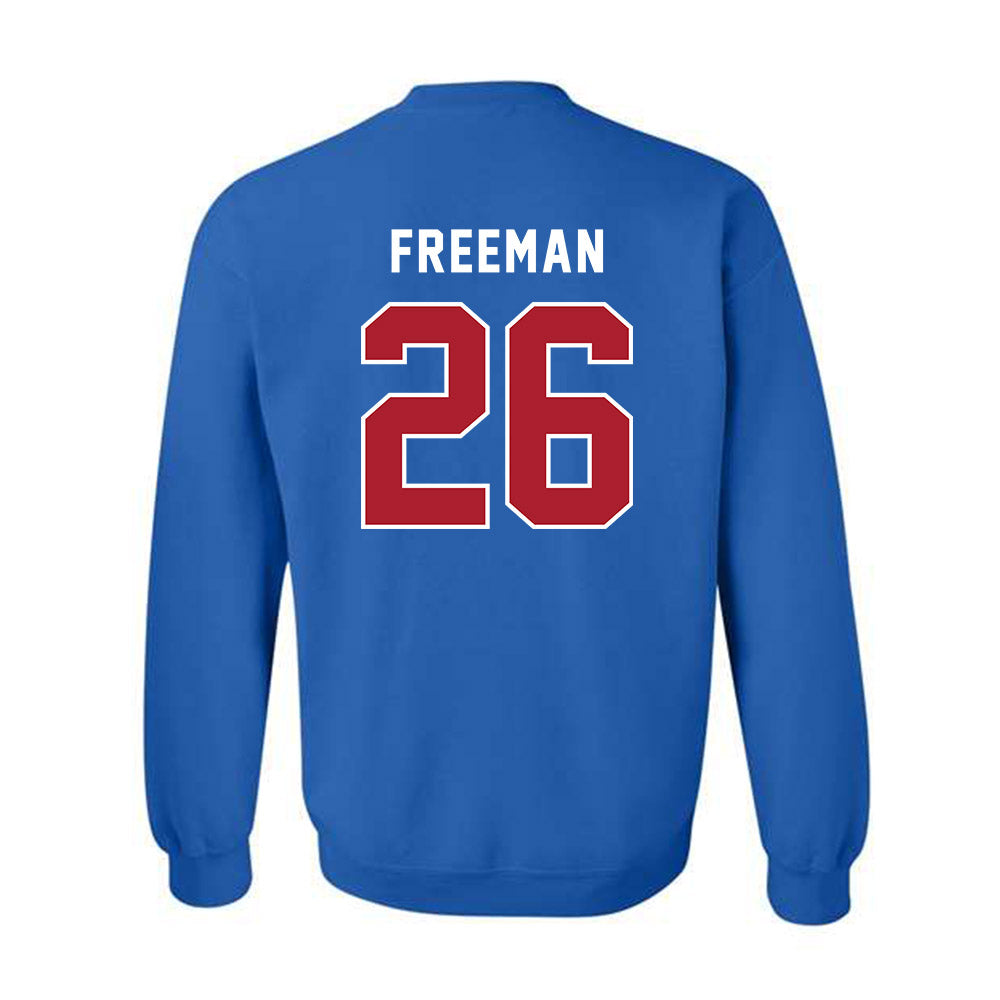 American - NCAA Women's Soccer : Autumn Freeman - Crewneck Sweatshirt-1