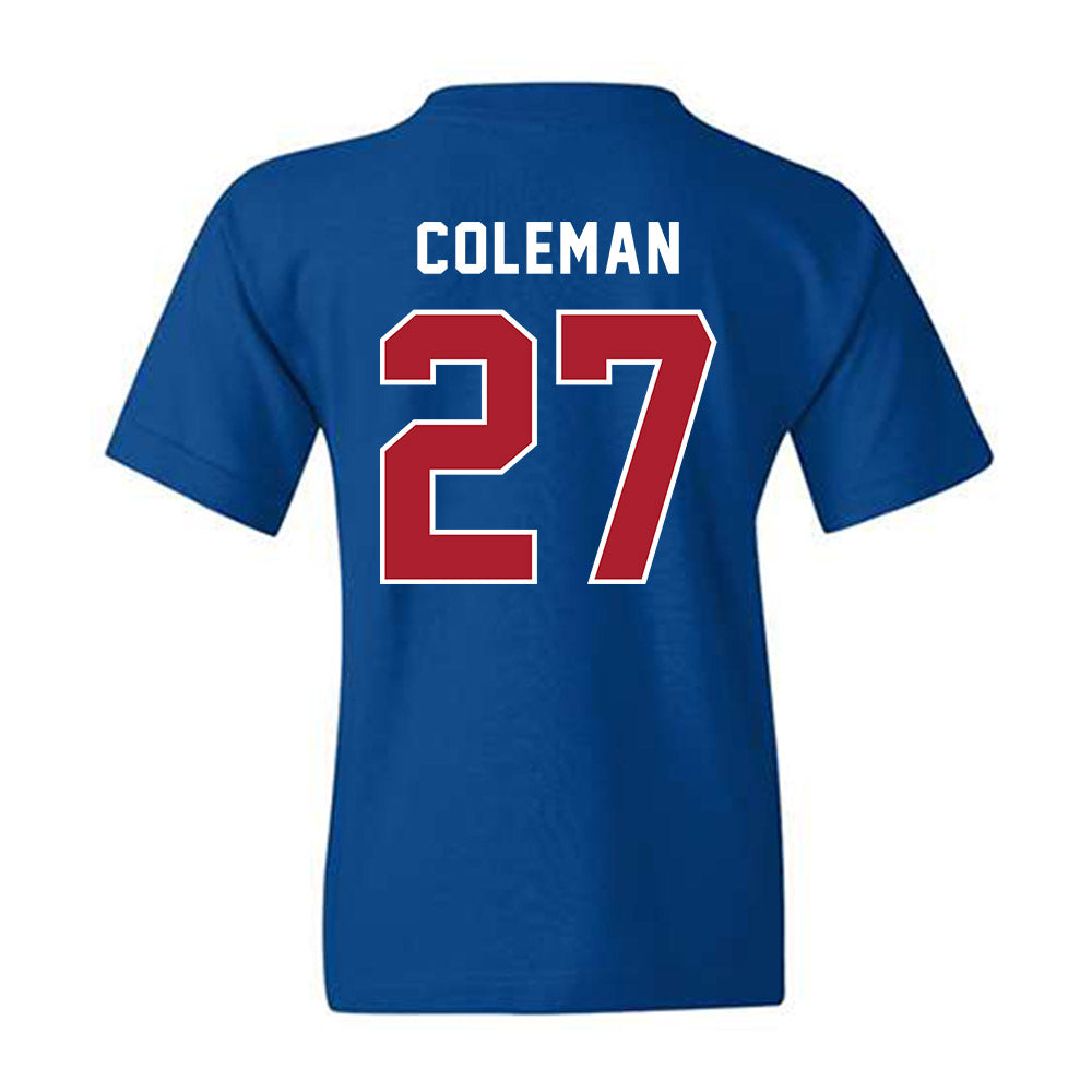 American - NCAA Women's Lacrosse : Peyton Coleman - Youth T-Shirt-1