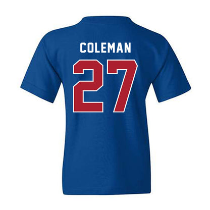 American - NCAA Women's Lacrosse : Peyton Coleman - Youth T-Shirt-1