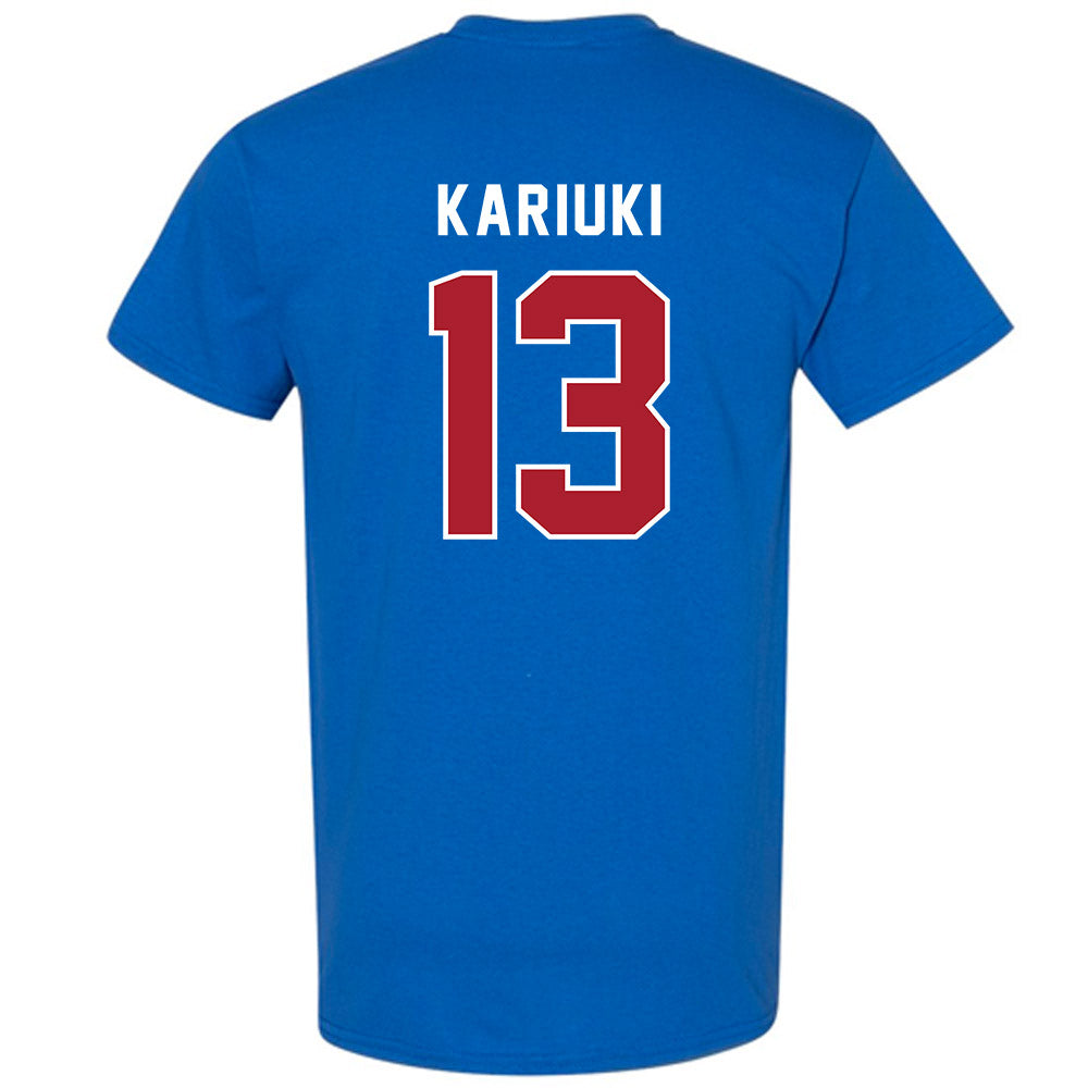 American - NCAA Women's Soccer : Vicky Kariuki - T-Shirt-1