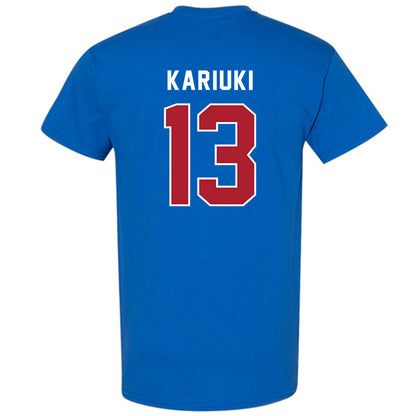 American - NCAA Women's Soccer : Vicky Kariuki - T-Shirt-1