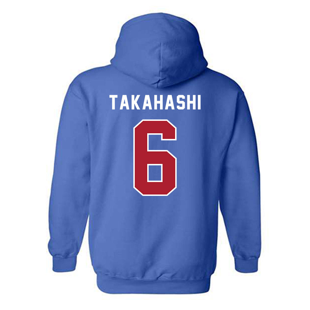 American - NCAA Men's Soccer : Taku Takahashi - Hooded Sweatshirt-1