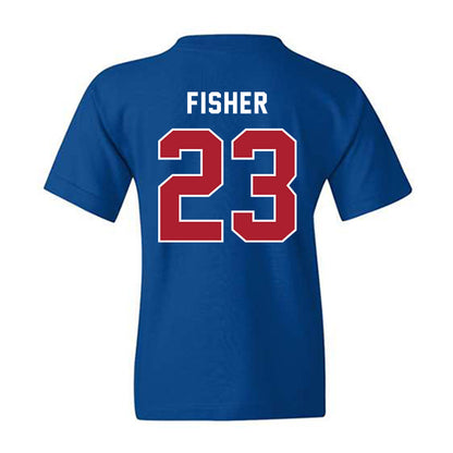 American - NCAA Women's Soccer : Jayden Fisher - Youth T-Shirt-1