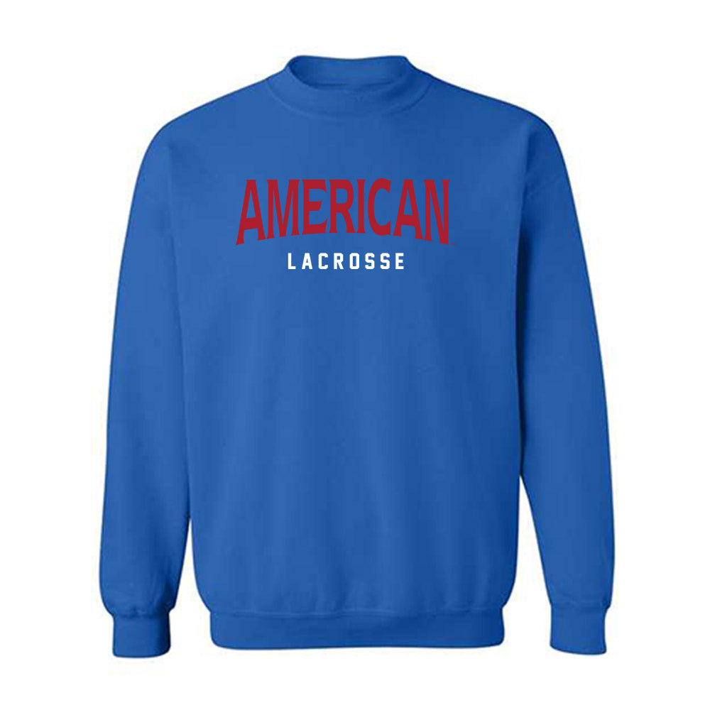 American - NCAA Women's Lacrosse : Alyssa Apuzzo - Crewneck Sweatshirt-0