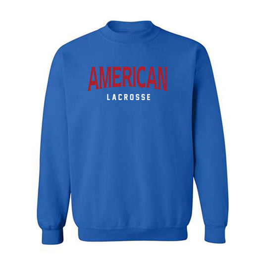 American - NCAA Women's Lacrosse : Alyssa Apuzzo - Crewneck Sweatshirt-0