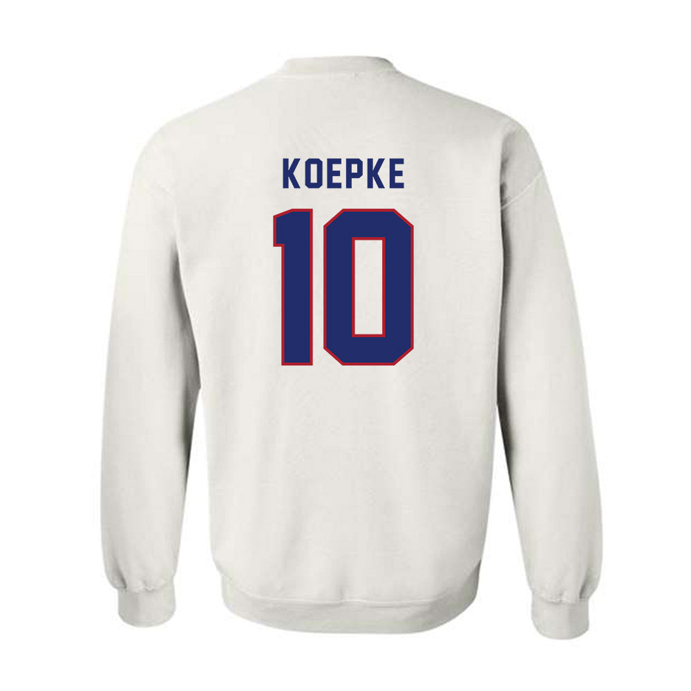 American - NCAA Women's Basketball : Grace Koepke - Crewneck Sweatshirt-1