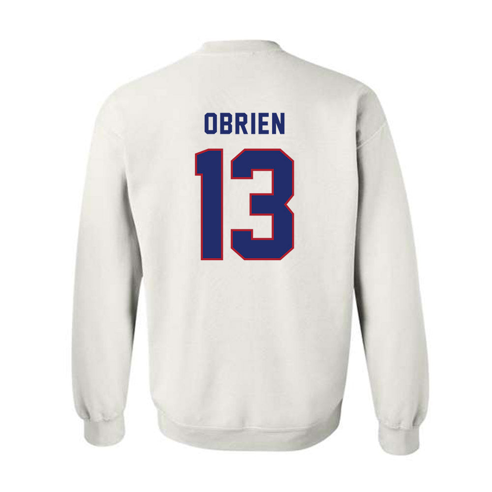 American - NCAA Men's Soccer : Finley OBrien - Crewneck Sweatshirt-1