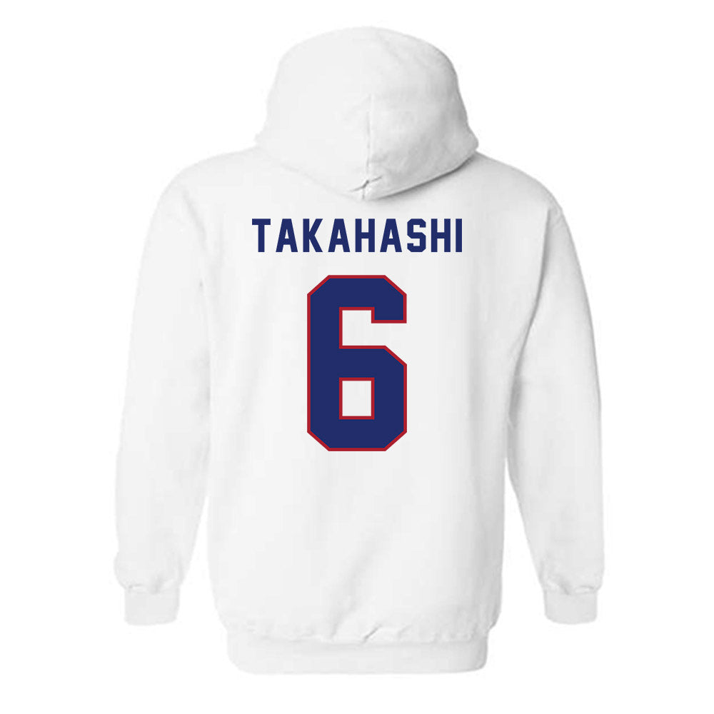 American - NCAA Men's Soccer : Taku Takahashi - Hooded Sweatshirt-1