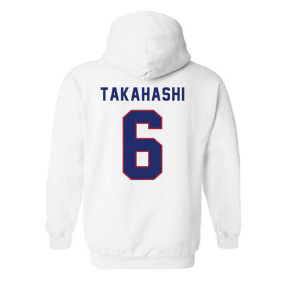 American - NCAA Men's Soccer : Taku Takahashi - Hooded Sweatshirt-1