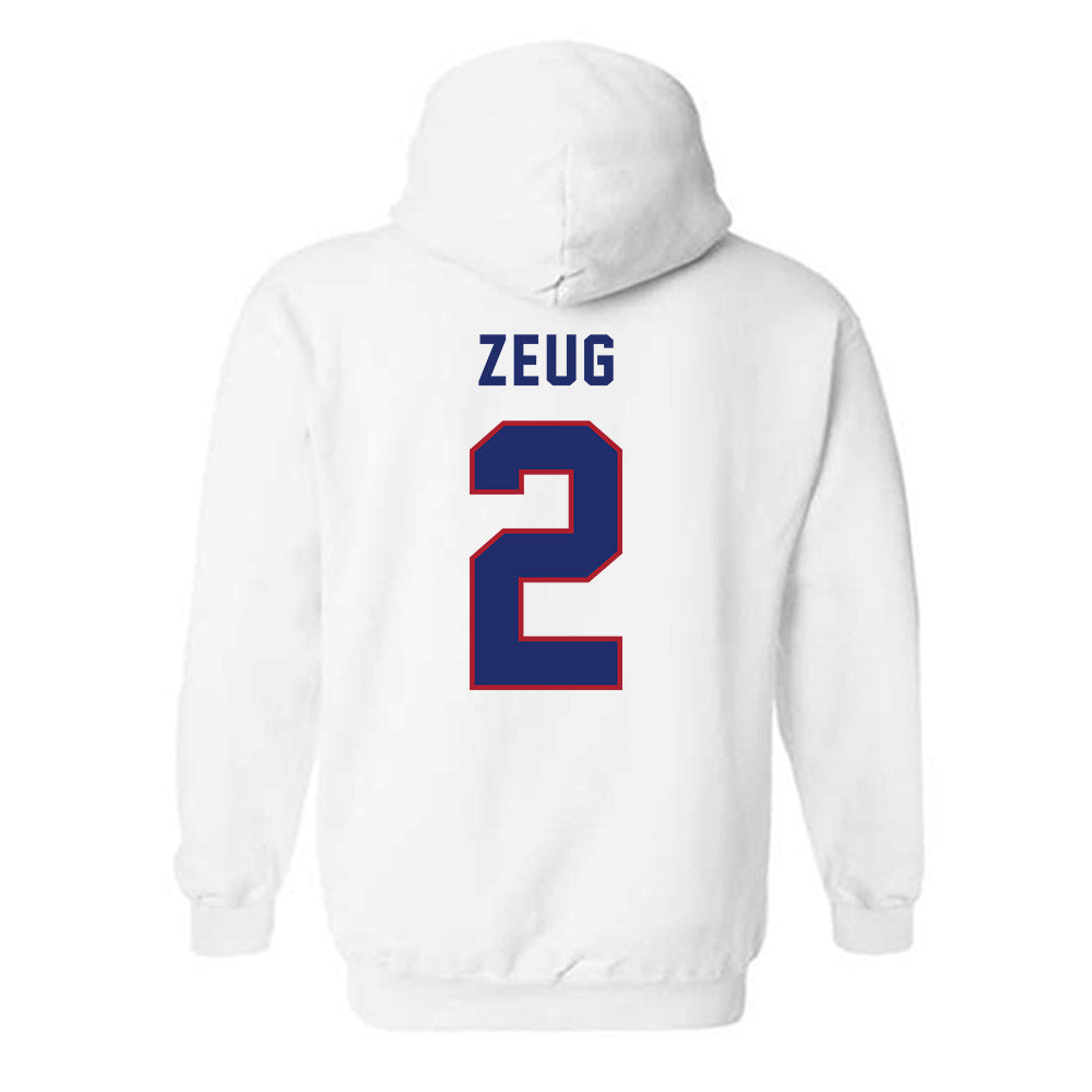 American - NCAA Women's Soccer : Julia Zeug - Hooded Sweatshirt-1