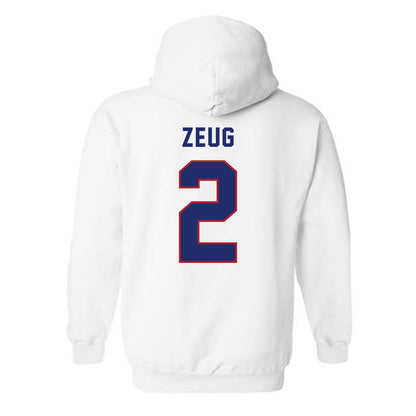 American - NCAA Women's Soccer : Julia Zeug - Hooded Sweatshirt-1