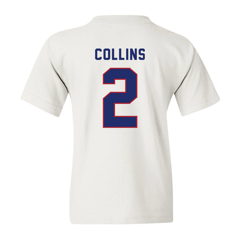 American - NCAA Men's Basketball : Madden Collins - Youth T-Shirt-1