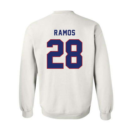 American - NCAA Men's Soccer : Brian Ramos - Crewneck Sweatshirt-1