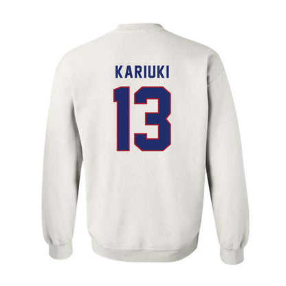 American - NCAA Women's Soccer : Vicky Kariuki - Crewneck Sweatshirt-1