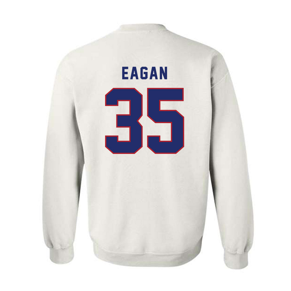American - NCAA Men's Basketball : Chris Eagan - Crewneck Sweatshirt-1