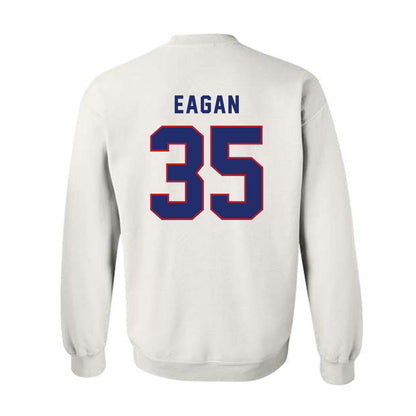 American - NCAA Men's Basketball : Chris Eagan - Crewneck Sweatshirt-1