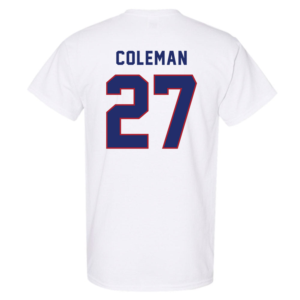 American - NCAA Women's Lacrosse : Peyton Coleman - T-Shirt-1