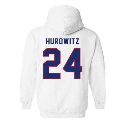 American - NCAA Women's Soccer : Maddie Hurowitz - Hooded Sweatshirt-1