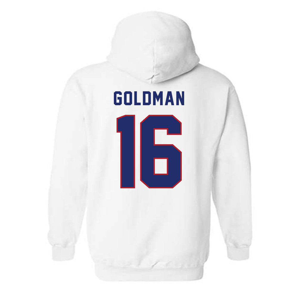 American - NCAA Women's Soccer : Nariah Goldman - Hooded Sweatshirt-1