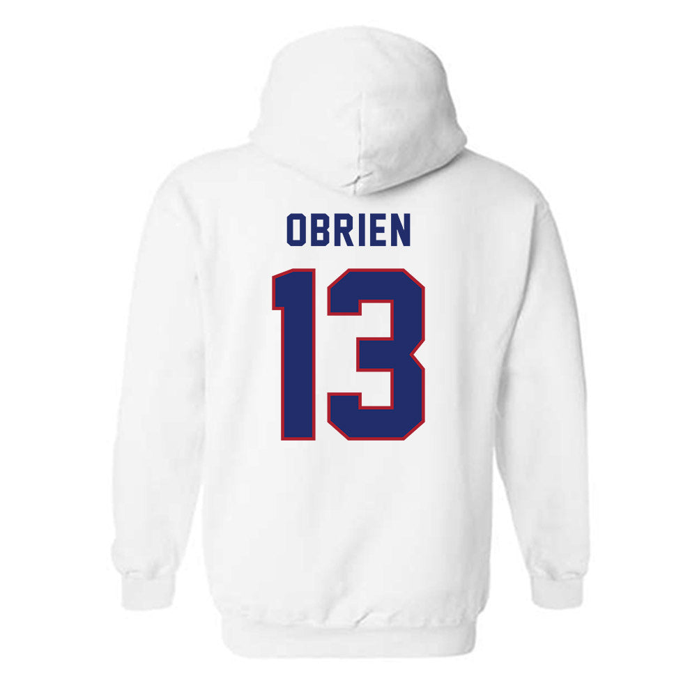 American - NCAA Men's Soccer : Finley OBrien - Hooded Sweatshirt-1