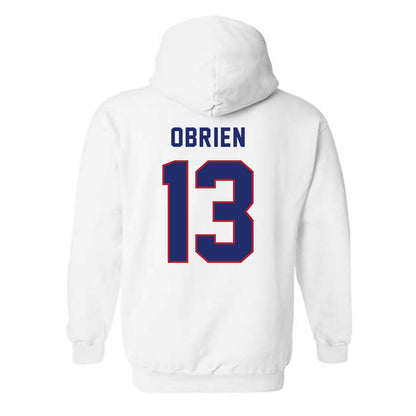 American - NCAA Men's Soccer : Finley OBrien - Hooded Sweatshirt-1