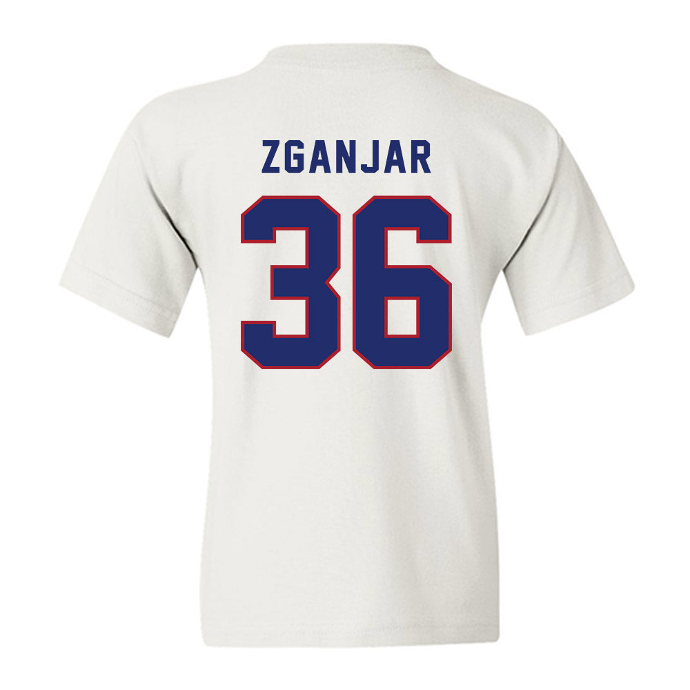 American - NCAA Women's Lacrosse : Mia Zganjar - Youth T-Shirt-1