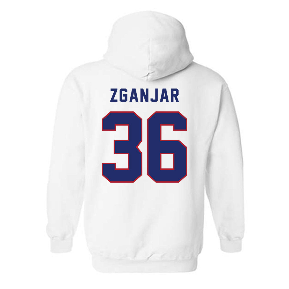 American - NCAA Women's Lacrosse : Mia Zganjar - Hooded Sweatshirt-1