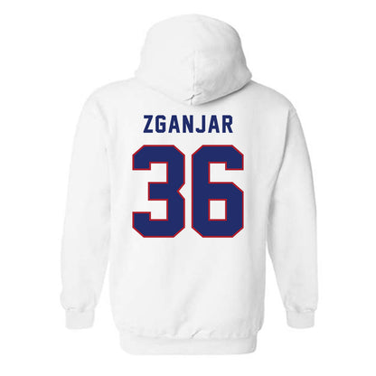 American - NCAA Women's Lacrosse : Mia Zganjar - Hooded Sweatshirt-1